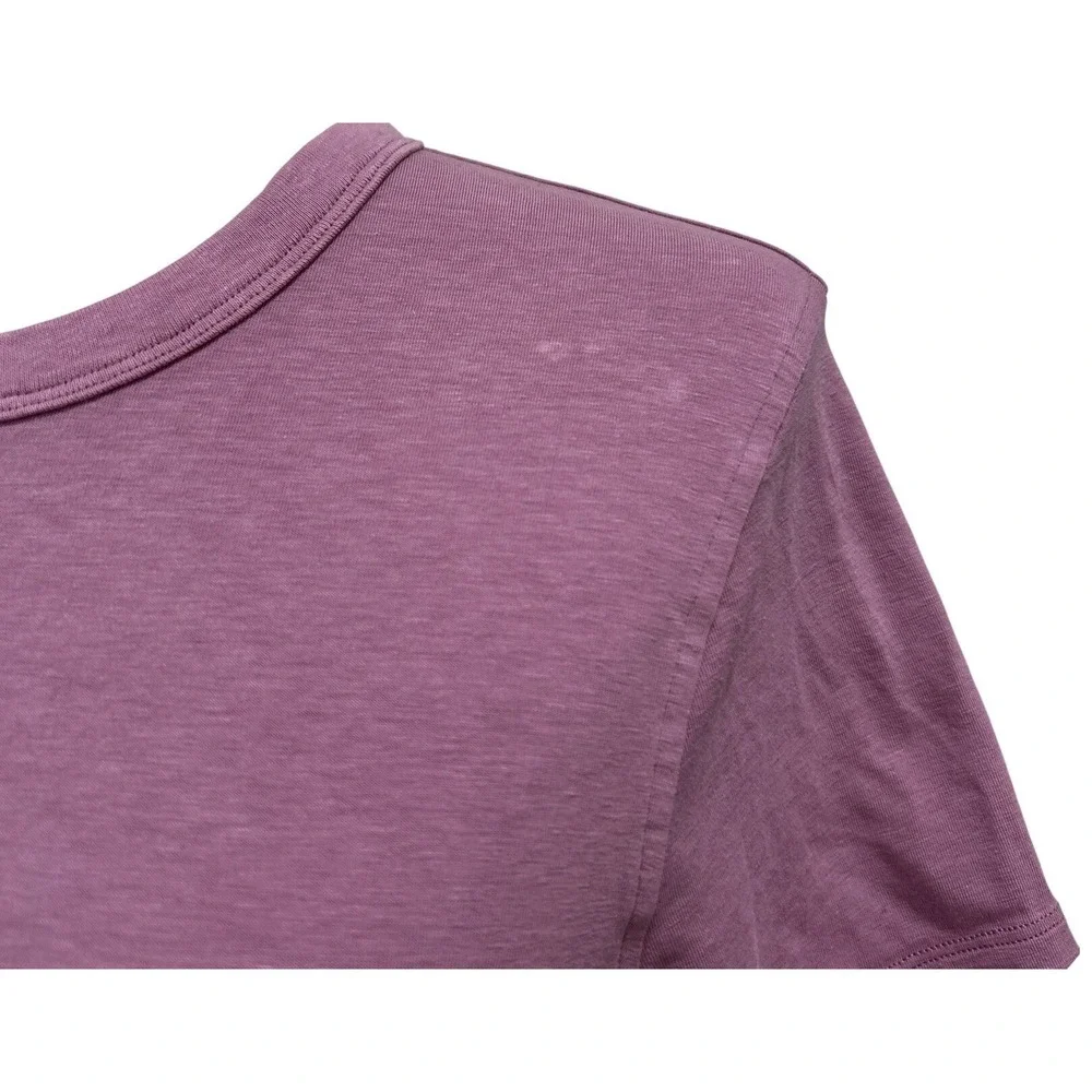 Lululemon Women's Medium Love Crew Tee Shirt Purple Boxy Oversized Preppy